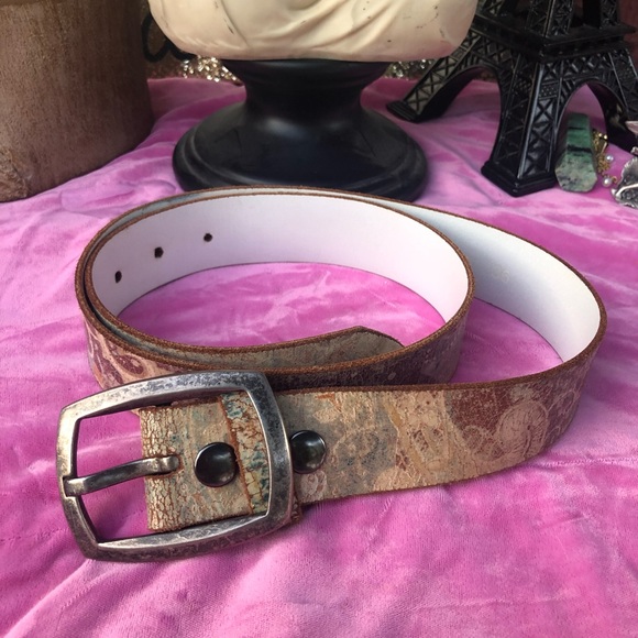 Vintage Keldon ln Distressed leather belt 36” BOHO Distressed - Picture 4 of 8